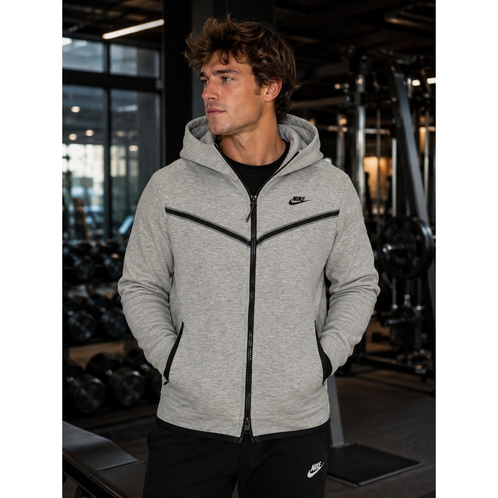 Nike Hoodie Mens Small Gray Tech Fleece Sportswear Athleisure Streetwear